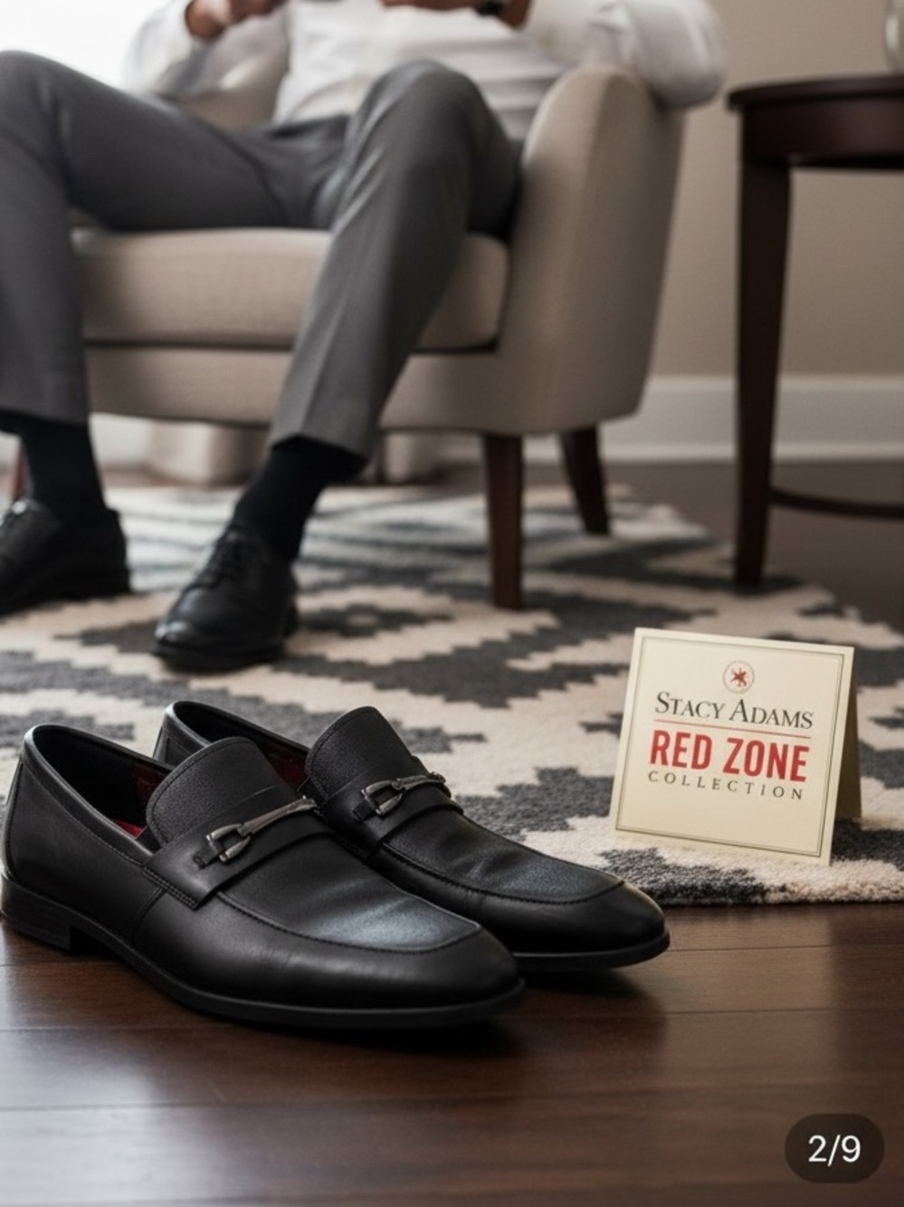 Stacy Adams RedZone Men’s leather Black Bit Loafers Size 13M Slip-On Dress Shoes